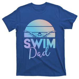 Swim Team Cute Gift Dad Father School Swimming Meet Swimmer Funny Gift T-Shirt