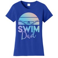 Swim Team Cute Gift Dad Father School Swimming Meet Swimmer Funny Gift Women's T-Shirt