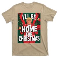 Santa Trump Christmas Pajama ILl Be Home For Christmas T-Shirt