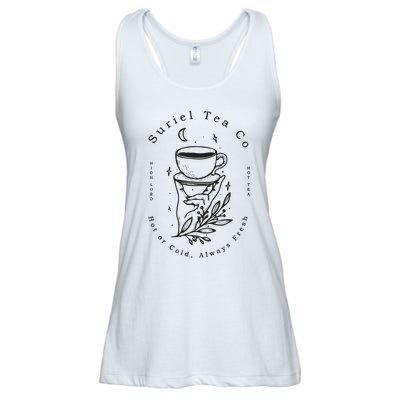 Suriel Tea Co Hot Or Cold Al Ways Fresh Ladies Essential Flowy Tank