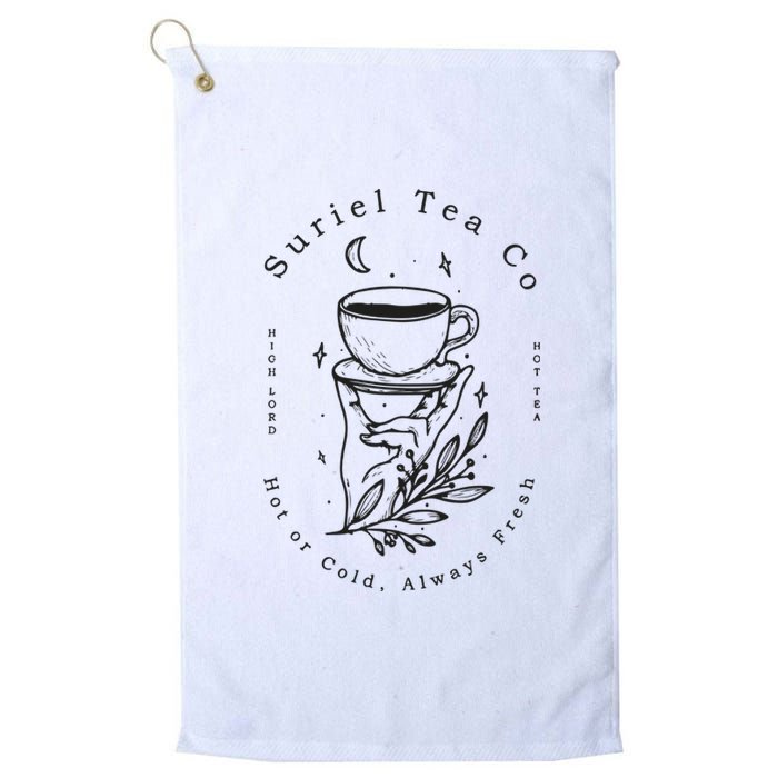 Suriel Tea Co Hot Or Cold Al Ways Fresh Platinum Collection Golf Towel