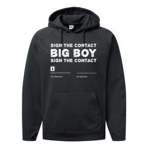 Sign The Contract Big Boy Funny Boxer Box Boxing Event 2024 Performance Fleece Hoodie