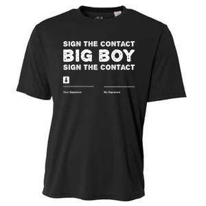 Sign The Contract Big Boy Funny Boxer Box Boxing Event 2024 Cooling Performance Crew T-Shirt