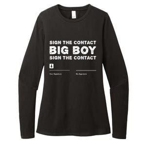 Sign The Contract Big Boy Funny Boxer Box Boxing Event 2024 Womens CVC Long Sleeve Shirt