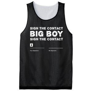 Sign The Contract Big Boy Funny Boxer Box Boxing Event 2024 Mesh Reversible Basketball Jersey Tank