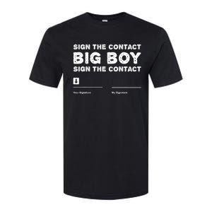 Sign The Contract Big Boy Funny Boxer Box Boxing Event 2024 Softstyle CVC T-Shirt