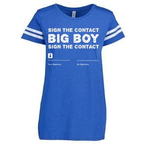 Sign The Contract Big Boy Funny Boxer Box Boxing Event 2024 Enza Ladies Jersey Football T-Shirt