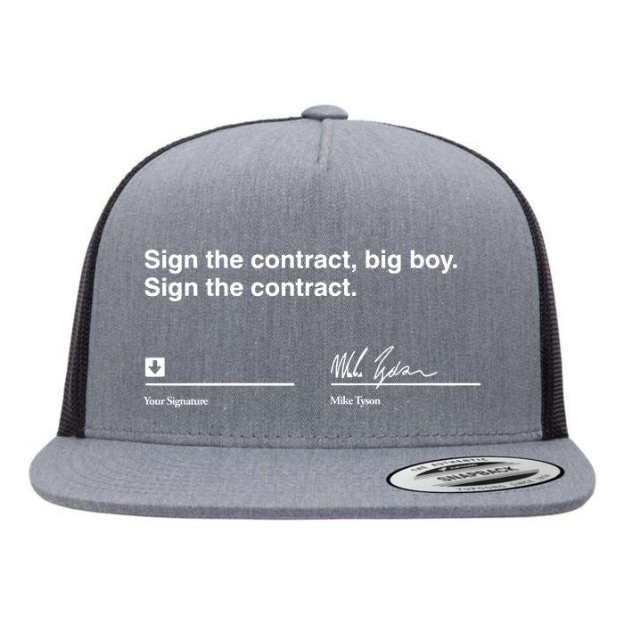 Sign The Contract Big Boy Sign The Contract Mike Tyson Flat Bill Trucker Hat