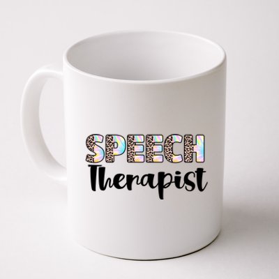 Speech Therapist Cute Leopard Speech Language Pathologist Gift Coffee Mug