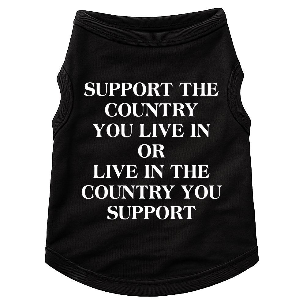 Support The Country You Live In Doggie Tank