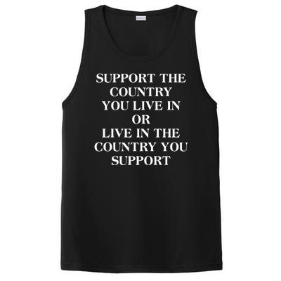 Support The Country You Live In PosiCharge Competitor Tank