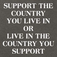 Support The Country You Live In Cotton Canvas Backpack
