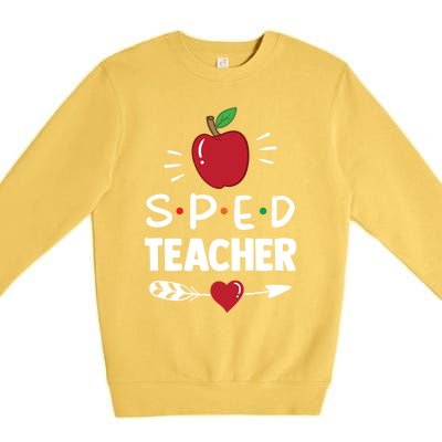 Sped Teacher Cute Awareness Special Education Cute Gift Premium Crewneck Sweatshirt