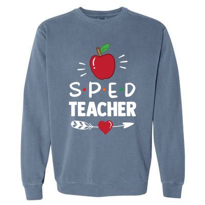 Sped Teacher Cute Awareness Special Education Cute Gift Garment-Dyed Sweatshirt