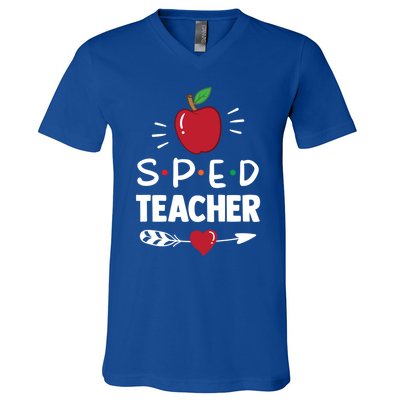 Sped Teacher Cute Awareness Special Education Cute Gift V-Neck T-Shirt