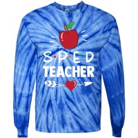 Sped Teacher Cute Awareness Special Education Cute Gift Tie-Dye Long Sleeve Shirt