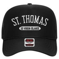 St Thomas Classic Style St Thomas Us Virgin Islands High Crown Mesh Back Trucker Hat