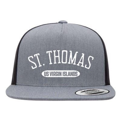 St Thomas Classic Style St Thomas Us Virgin Islands Flat Bill Trucker Hat