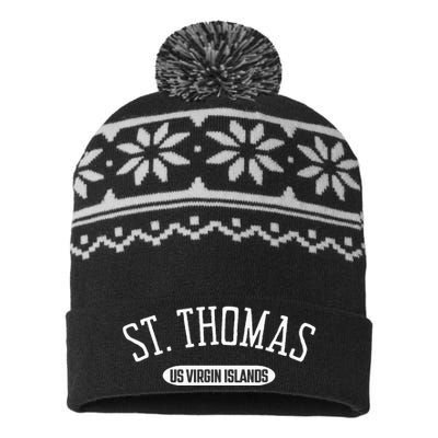 St Thomas Classic Style St Thomas Us Virgin Islands USA-Made Snowflake Beanie