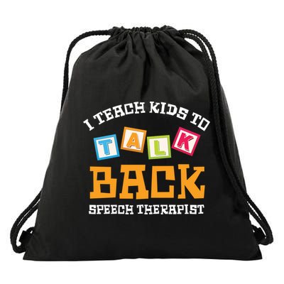 Speech Therapist Cute Pediatric Slp Gift Drawstring Bag