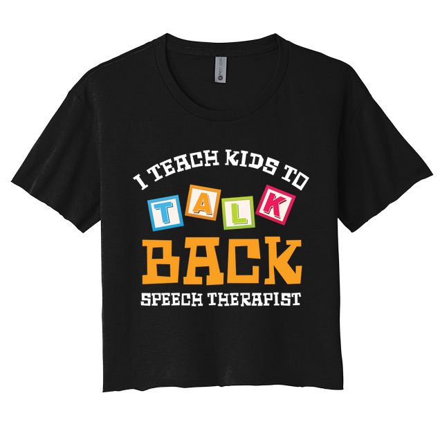 Speech Therapist Cute Pediatric Slp Gift Crop Top