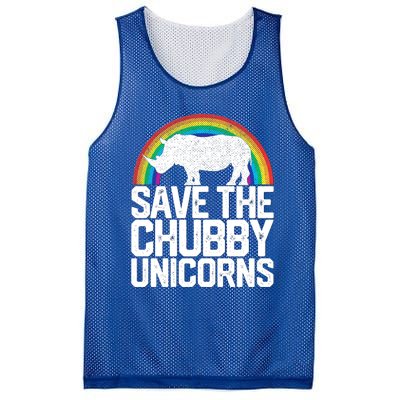 Save The Chubby Unicorns Rainbow Rhinoceros Rhino Gift Mesh Reversible Basketball Jersey Tank