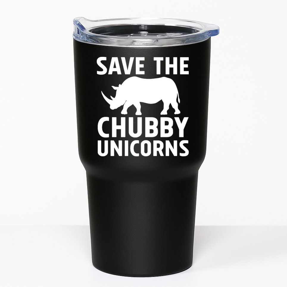 Save The Chubby Unicorns Funny Tumbler