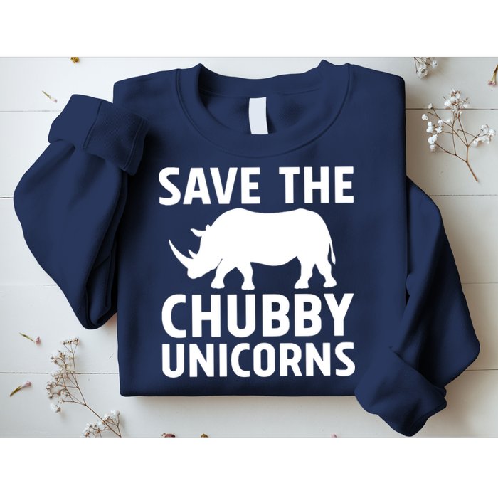 Save The Chubby Unicorns Funny Sweatshirt