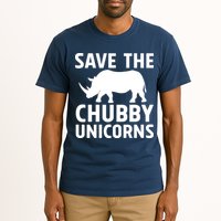 Save The Chubby Unicorns Funny Tall T-Shirt