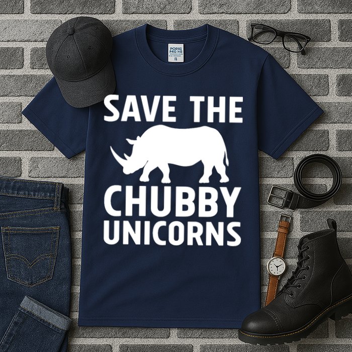 Save The Chubby Unicorns Funny Tall T-Shirt