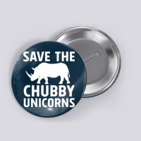 Save The Chubby Unicorns Funny Button
