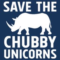 Save The Chubby Unicorns Funny Button