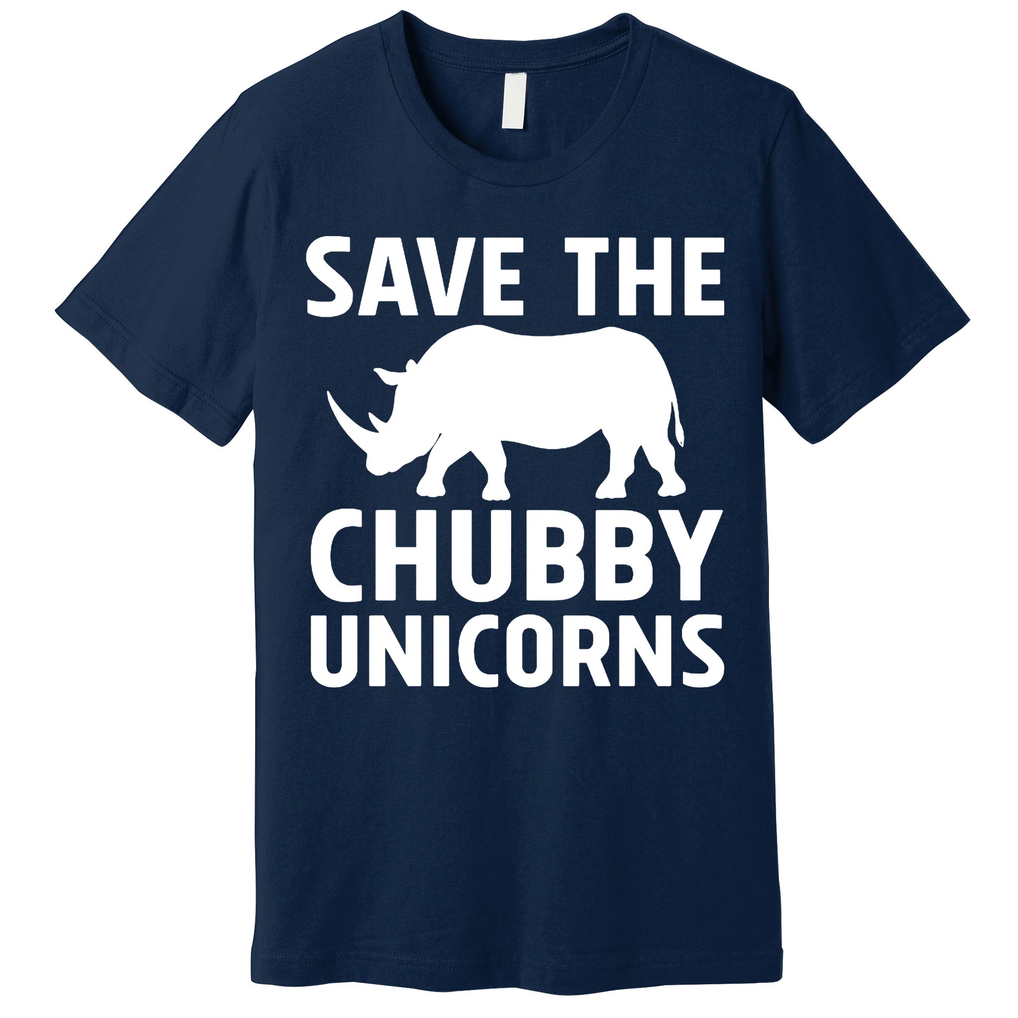 Save The Chubby Unicorns Funny Premium T-Shirt