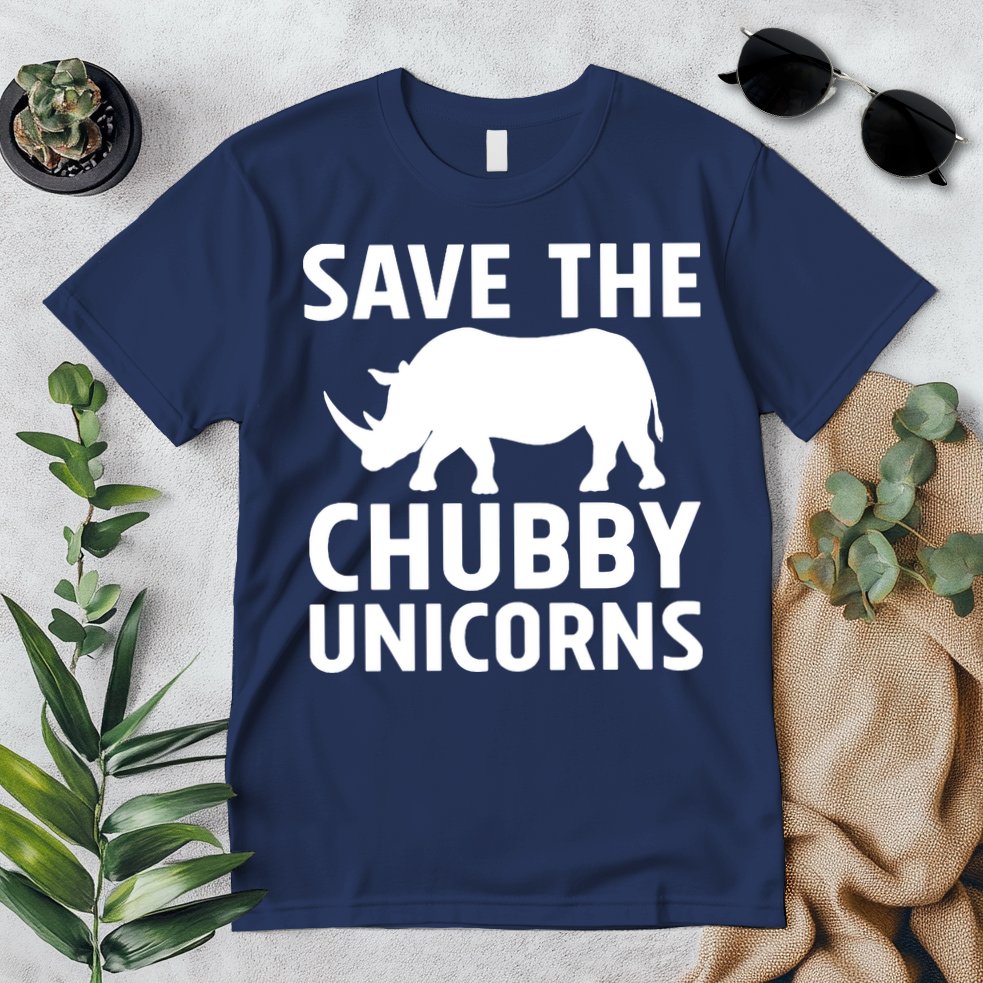 Save The Chubby Unicorns Funny Premium T-Shirt