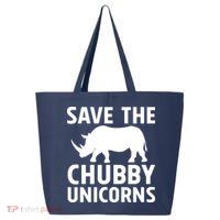 Save The Chubby Unicorns Funny 25L Jumbo Tote
