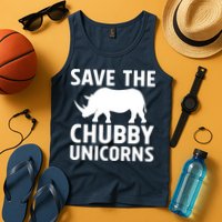 Save The Chubby Unicorns Funny Tank Top