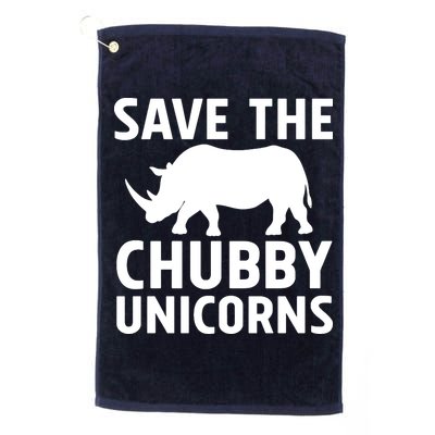 Save The Chubby Unicorns Funny Golf Towel