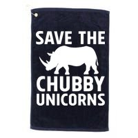 Save The Chubby Unicorns Funny Golf Towel