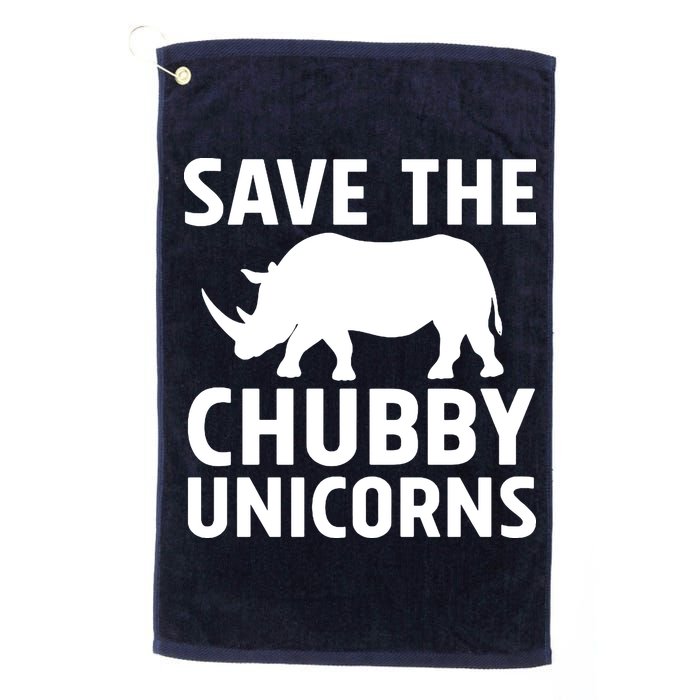 Save The Chubby Unicorns Funny Golf Towel