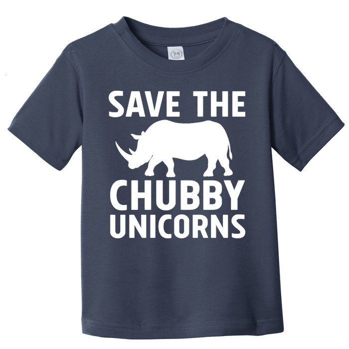 Save The Chubby Unicorns Funny Toddler T-Shirt