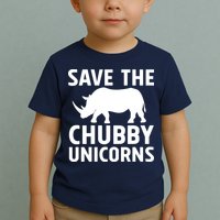 Save The Chubby Unicorns Funny Toddler T-Shirt