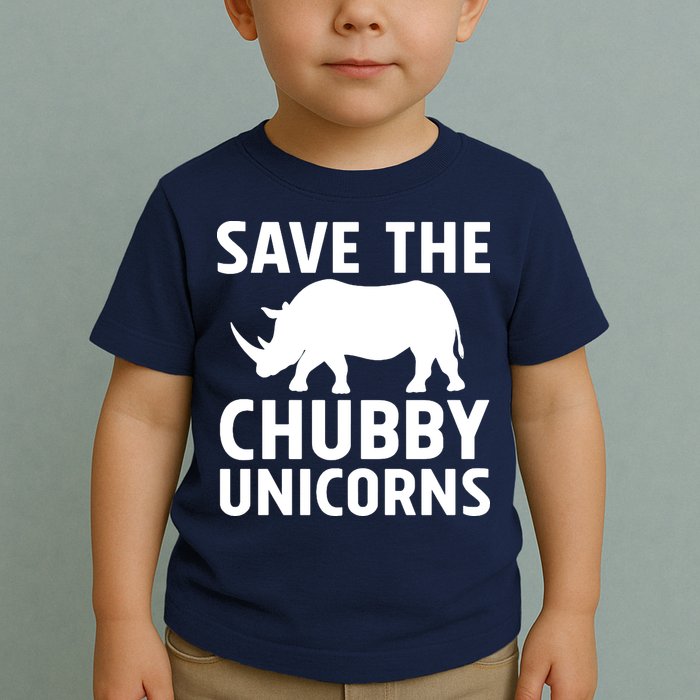 Save The Chubby Unicorns Funny Toddler T-Shirt