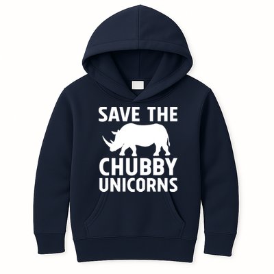 Save The Chubby Unicorns Funny Kids Hoodie