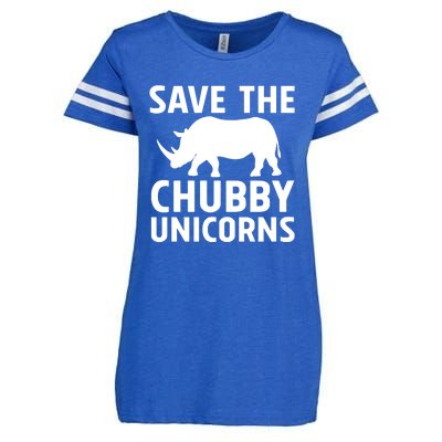 Save The Chubby Unicorns Funny Enza Ladies Jersey Football T-Shirt