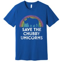 Save The Chubby Unicorns With Rainbow Gift Premium T-Shirt