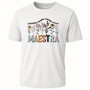 Spanish Teacher Cultivando Bilingues Maestra Language Teacher Cooling Performance Crew T-Shirt