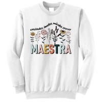 Spanish Teacher Cultivando Bilingues Maestra Language Teacher Sweatshirt