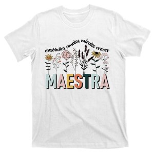 Spanish Teacher Cultivando Bilingues Maestra Language Teacher T-Shirt