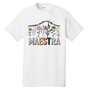 Spanish Teacher Cultivando Bilingues Maestra Language Teacher Tall T-Shirt