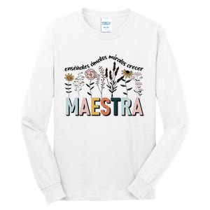 Spanish Teacher Cultivando Bilingues Maestra Language Teacher Tall Long Sleeve T-Shirt